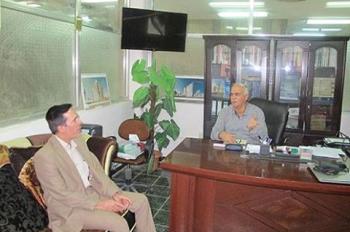 زيارة المكتبة المركزية في جامعة بابل
