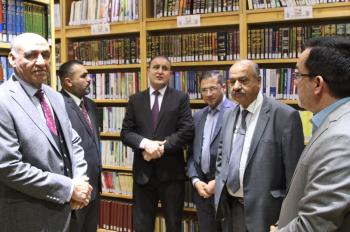 زيارة مركز الرأي للإعلام والتطوير والدراسات مكتبة الرةضة الحيدرية 