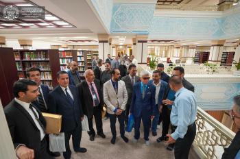مكتبة الروضة الحيدرية تستقبل الوفود المشاركة في المؤتمر الثاني لإحياء تراث أمير المؤمنين (عليه السلام)