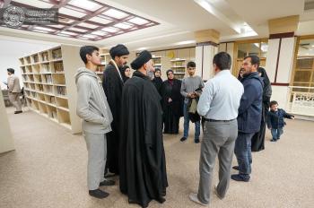 مركز التبليغ القرآني الدولي في العتبة الحسينية المقدسة يزور قسم الشؤون الفكرية والثقافية