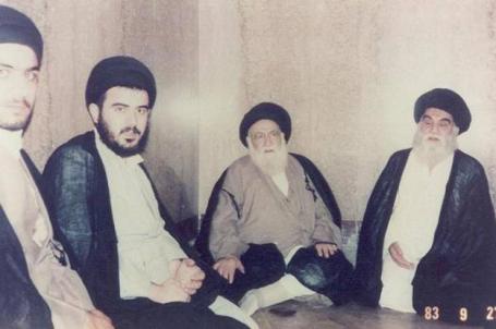 زعيم الحوزة العلمية السيد ابوالقاسم الخوئي و المرجع الديني السيد عبدالاعلى السبزواري  وكذلك السيد مجيد الخوئي ( قدس الله اسرارهم )