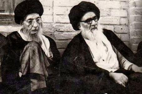 السيد ابوالقاسم الخوئي و مرجع الطائفة السيد محسن الحكيم ( قدس الله نفسيهما )