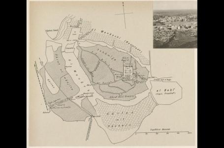 المدينة المنورة. خريطة للمدينة المنورة تعود إلى عام 1914 